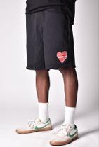 Bermuda Moletom Overcome Broken Heart Preta