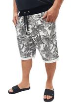 Bermuda Moletom Plus Size Extra Grande Butu Biru Estampada