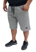 Bermuda Moletom Plus Size Extra Grande Reforçada Butu Biru