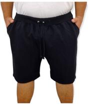 Bermuda Moletom Plus Size Masculina Shorts Moletinho Grande Com Bolsos