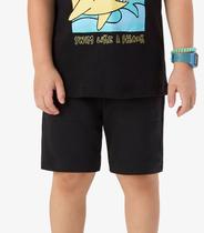 Bermuda Moletom Sarjado Infantil Rovi Kids Preto Bermuda Moletom Sarjado Infantil Rovi Kids Preto
