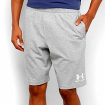 Bermuda Moletom Under Armour Sportstyle Masculina - Cinza e Branco