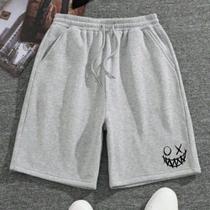 Bermuda Mssculina Larguinha Estamp Sorriso StreetWear Modinha Gringa