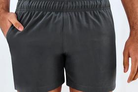 Bermuda Ogochi Boxer Tactel Plus Size Longa Grafite: Bermuda Ogochi Boxer Tactel Plus Size Longa Grafite: