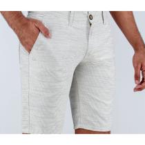 Bermuda Ogochi Concept Sarja Listrado Branco: