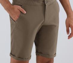 Bermuda Ogochi Essencial com Elástico Marrom: