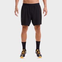 Bermuda Olympikus Corre 7 Performance Preta e Prata