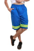 Bermuda operacional industrial com faixa refletiva