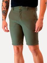 Bermuda Original Penguin Chino Stretch Linho Verde Escuro