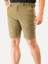 Bermuda Original Penguin Masculina Sarja Chino Elastano Cáqui