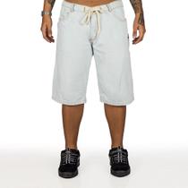 Bermuda Overking Jeans Balão Delavê Bermuda Overking Jeans Balão Delavê