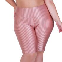 Bermuda para Academia Plus Size Fitness Cintura Alta 3D - C12 BERMUDA SOFIA