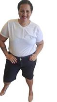 Bermuda para gordinhas pedal no joelho plus size
