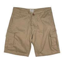 Bermuda Passeio Back Wash Cargo Sarja Caqui