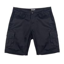 Bermuda Passeio Back Wash Cargo Sarja Preta Bermuda Passeio Back Wash Cargo Sarja Preta
