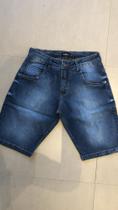 Bermuda Pelkin Jeans Escura Tam 36