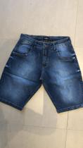 Bermuda Pelkin Jeans Escura Tam 42