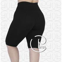Bermuda Plus Size Ciclista G1 G2 G3 G4 G5 G6 Feminina Poliamida PINA