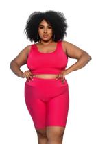 Bermuda Plus Size Ciclista G1 G2 G3 G4 G5 G6 Feminina Poliamida PINA