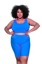 Bermuda Plus Size Ciclista G1 G2 G3 G4 G5 G6 Feminina Poliamida PINA