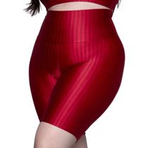 Bermuda Plus Size de Academia Bella Fiore Cós Alto New Zig 3D