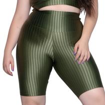 Bermuda Plus Size de Academia Dia a Dia WLS Modas New Zig 3D Cós Alto Treino Musculação Moda Fitness