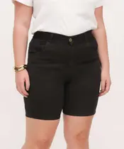 Bermuda Plus Size Feminina Jeans Bolsos-71010 Bermuda Plus Size Feminina Jeans Bolsos-71010