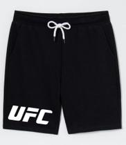 Bermuda Plus Size Masculina Moletom - UFC MMA Luta Fight Night