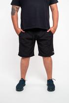 Bermuda Plus Size Masculina Short Liso Tactel Premium Com Elastano