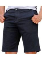 Bermuda Plus Size Sarja Masculina Preta
