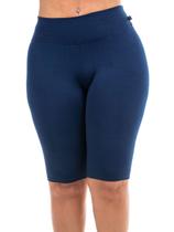 Bermuda Plus Size Suplex Wolfox Cintura Alta Feminina