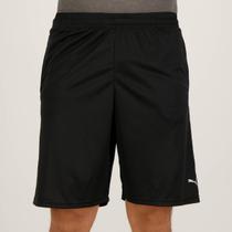 Bermuda Puma Performance Knit 10 Preta e Branca Bermuda Puma Performance Knit 10 Preta e Branca