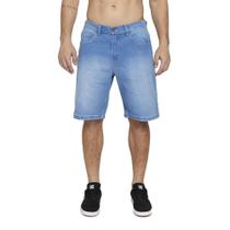 Bermuda Quiksilver Jeans Everyday Delavê SM25 Azul Claro Bermuda Quiksilver Jeans Everyday Delavê SM25 Azul Claro