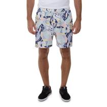 Bermuda Quiksilver Mystic Lemon 18 Masculina Branco/Azul