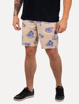 Bermuda Reserva Masculina Casual Estampada Trancoso Off-White