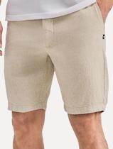 Bermuda Reserva Masculina Casual Linho Cáqui Tamanho Calças:46