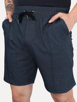 Bermuda Reserva Masculina Piquet Vegas Friso Azul Marinho Bermuda Reserva Masculina Piquet Vegas Friso Azul Marinho