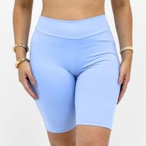 Bermuda Rosa Bella Ciclista com Bolso Feminina