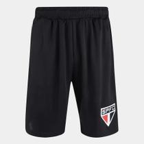 Bermuda São Paulo Tricolor Masculina - Preto+Vermelho