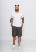 Bermuda Sarja 7869 Marrom Tecido Liocel Com Elastano Bermuda Sarja 7869 Marrom Tecido Liocel Com Elastano