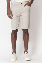 Bermuda Sarja Básica Polo Wear Bege Claro