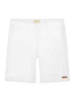 Bermuda Sarja Bolso Faca Menino Charpey - Branca