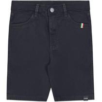 Bermuda Sarja Com Elastano Preto - Lamon