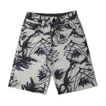 Bermuda Sarja Estampada Masculina Infantil