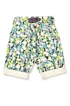 Bermuda sarja Infantil estampada Masculino Do 4 Ao 8