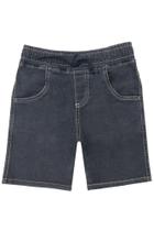 Bermuda Sarja Infantil Menino Preto - LBM