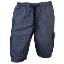 Bermuda Sarja Masculina Code Preta Mescla - 210102