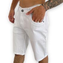 Bermuda Sarja Masculina Com Lycra Premium Branca Nforc Bermuda Sarja Masculina Com Lycra Premium Branca Nforc