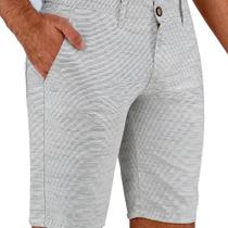 Bermuda Sarja Masculina Ogochi Essencial 003524014 Branca Bermuda Sarja Masculina Ogochi Essencial 003524014 Branca