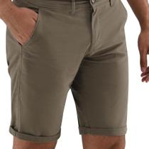Bermuda Sarja Masculina Ogochi Essencial 003528005 Cinza